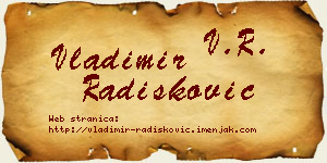 Vladimir Radišković vizit kartica